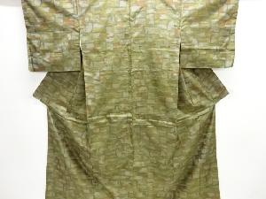 抽象模様織り出し西陣お召着物